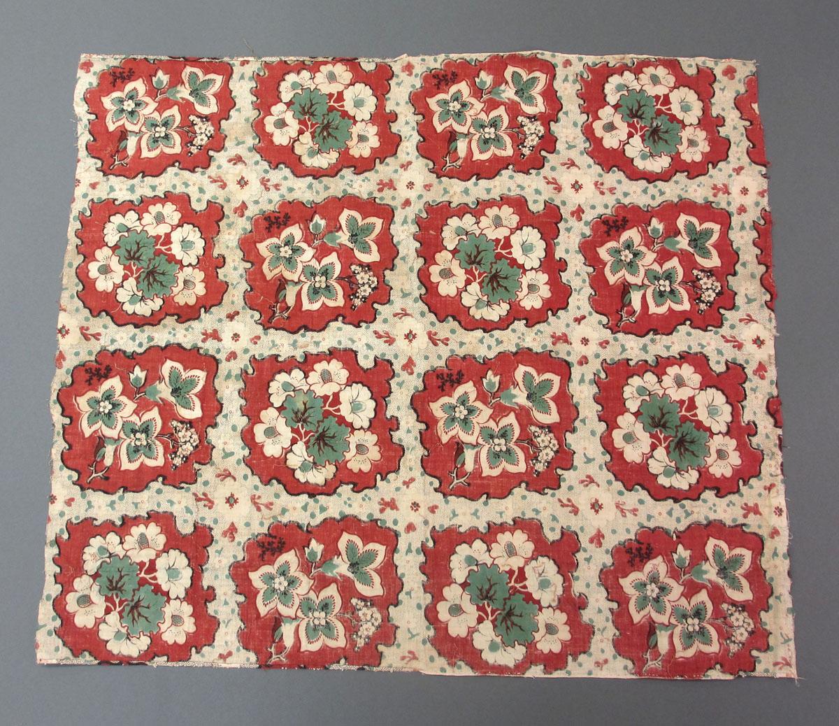 1960.0199 Textile, printed reverse