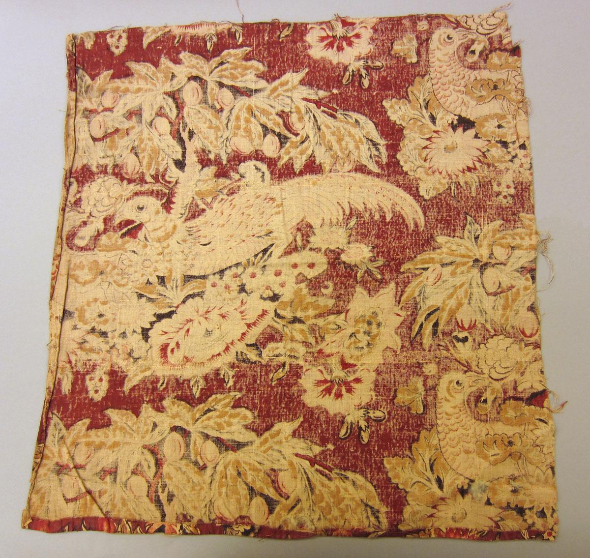 1960.0200 Textile, printed reverse