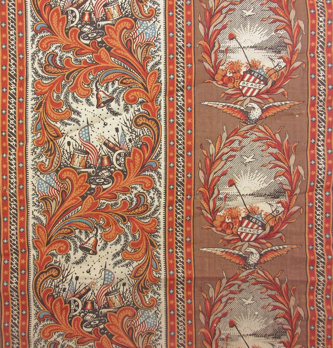 T1111 textile, printed design repeat