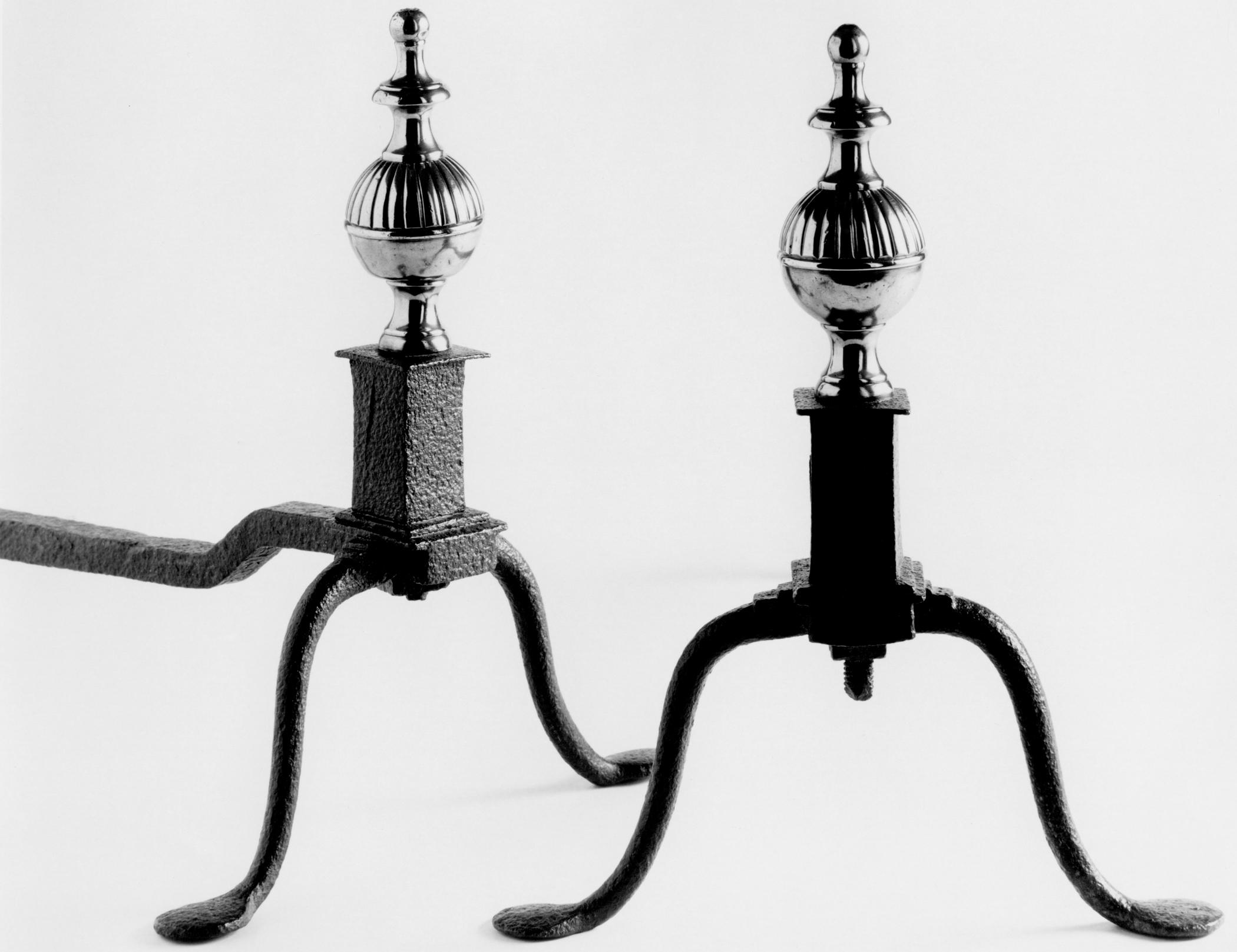 1960.0217 Andirons (pair: .001 and .002)