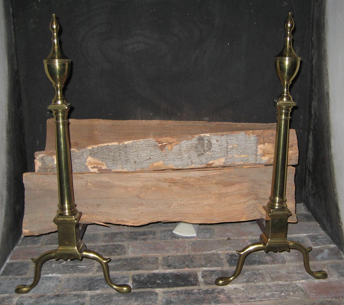 1960.0225.001 and .002 Andirons