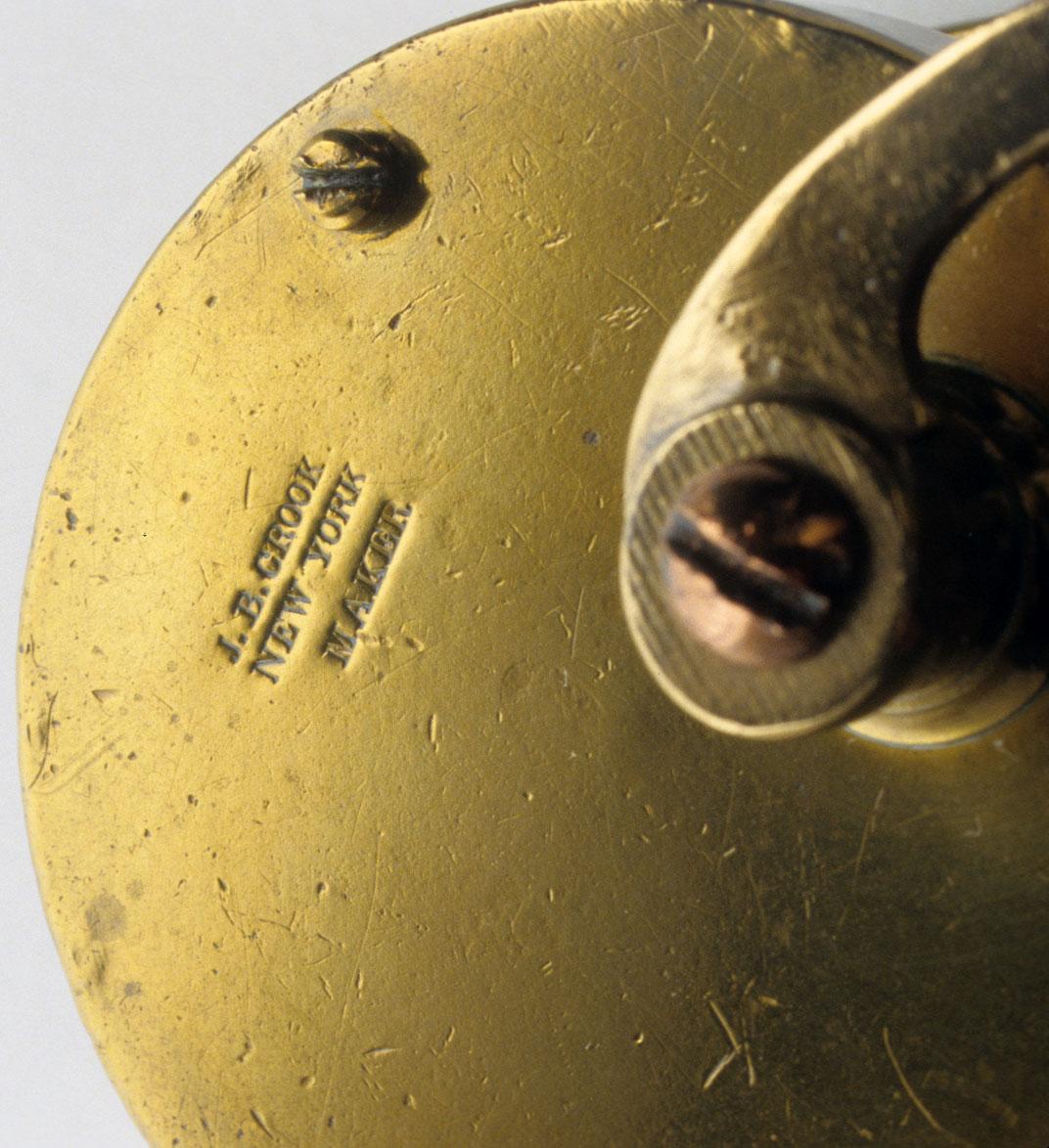 1960.0245 Fishing reel detail 1