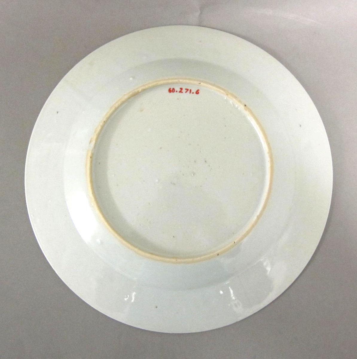 1960.0271.006 Porcelain plate underside