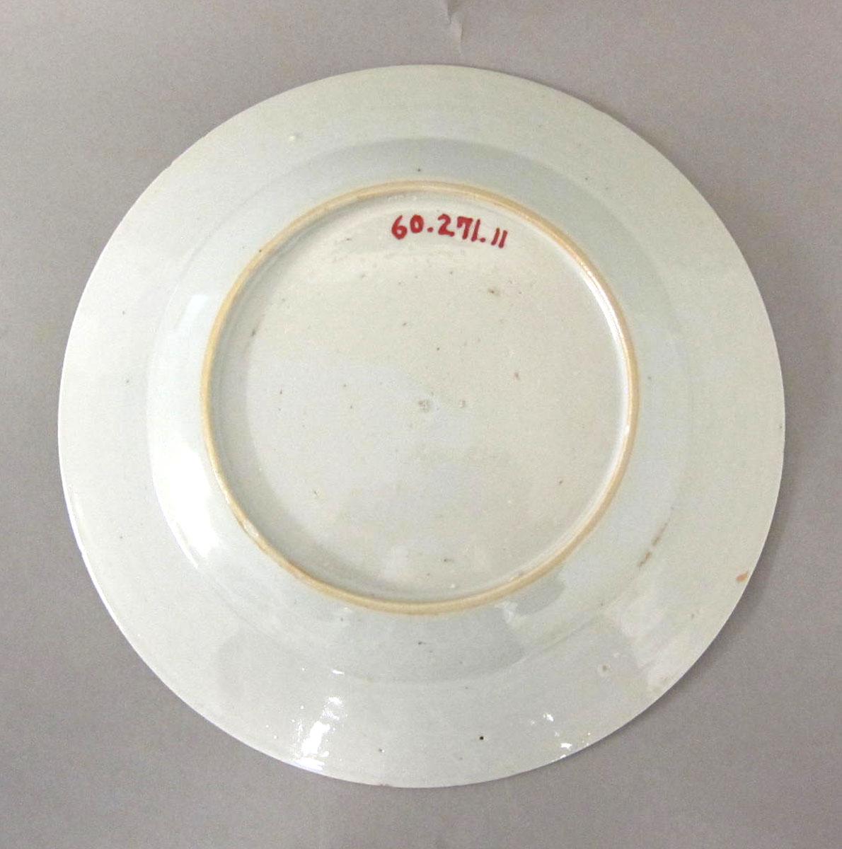 1960.0271.011 Porcelain plate underside