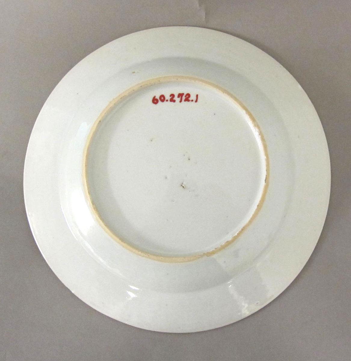 1960.0272.001 Porcelain plate underside