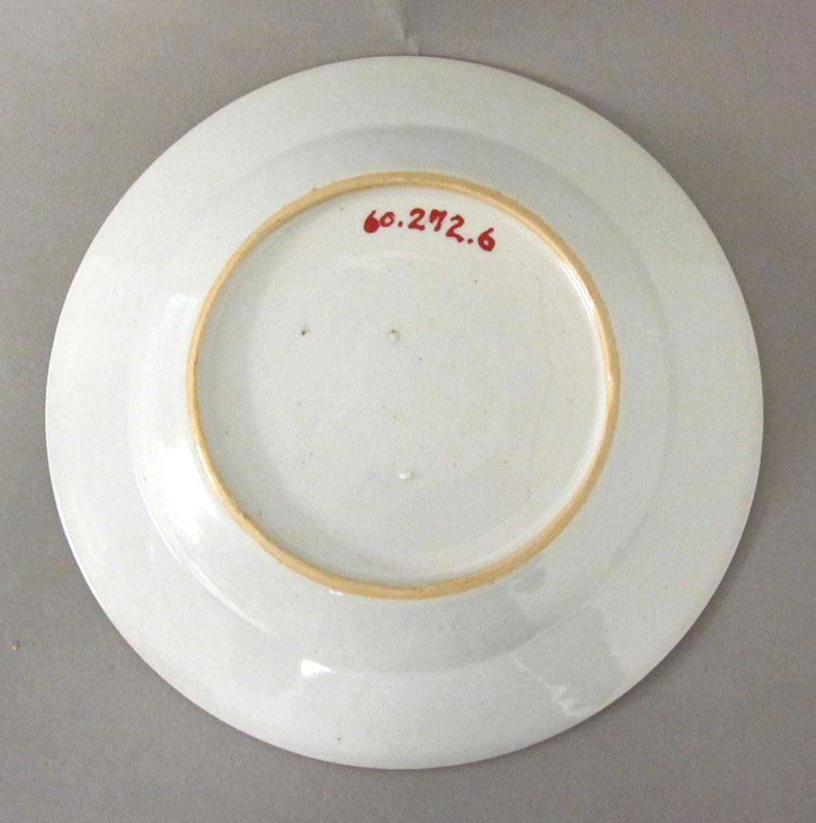 1960.0272.006 Porcelain plate underside
