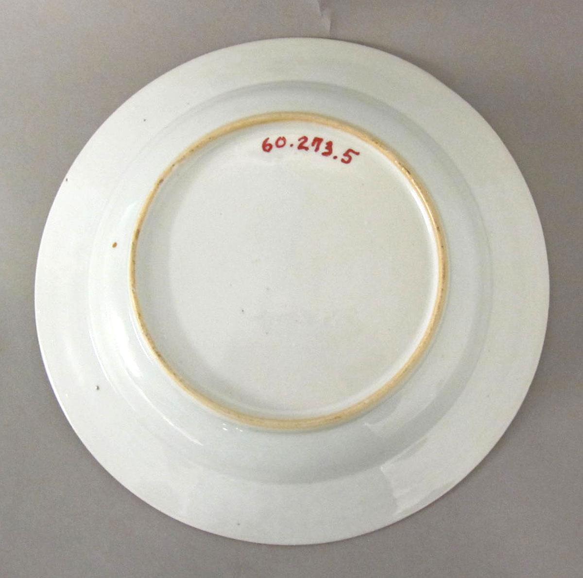 1960.0273.005 Porcelain plate underside