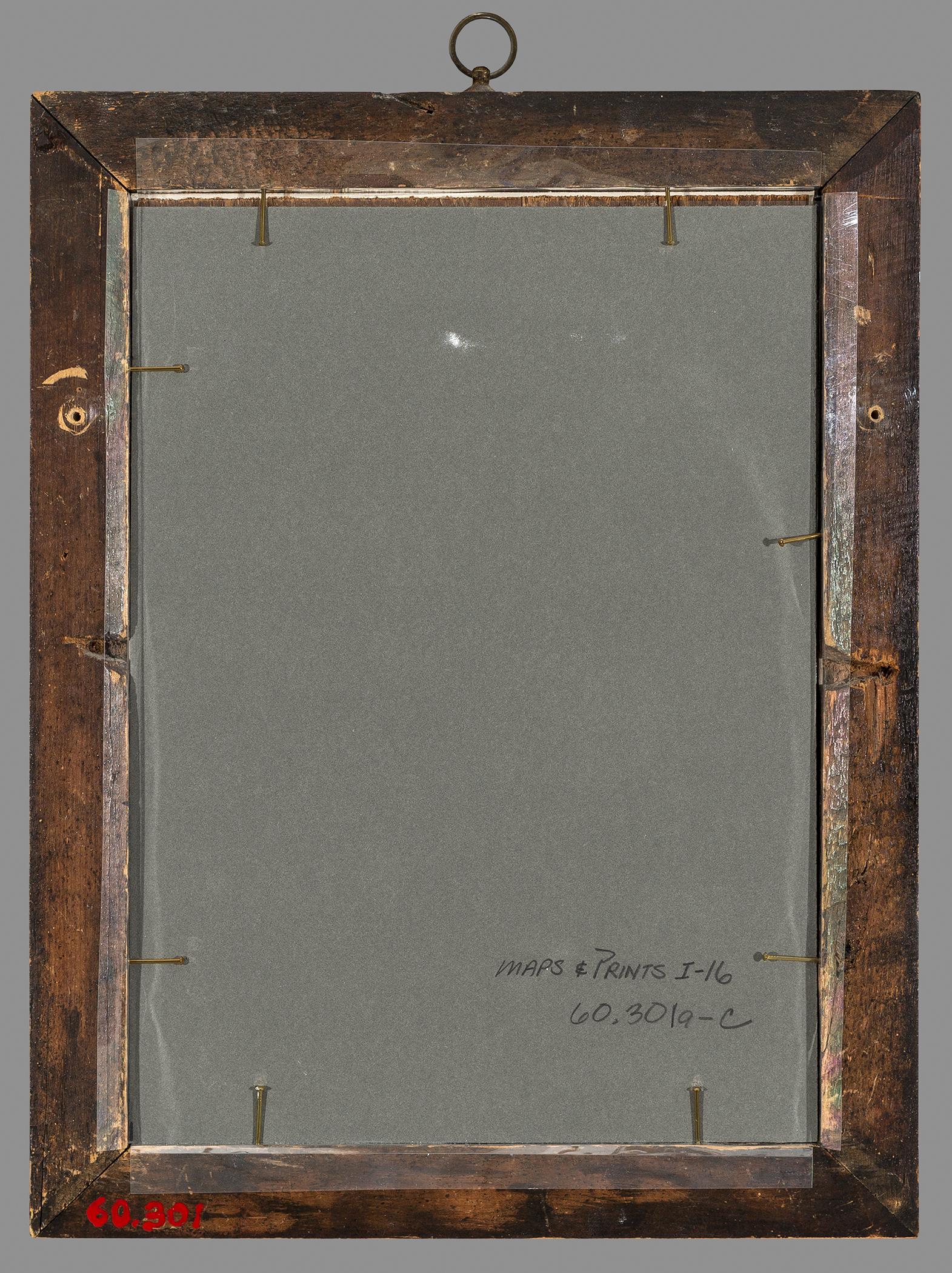 1960.0301 B Frame, C Backboard, view 2, reverse