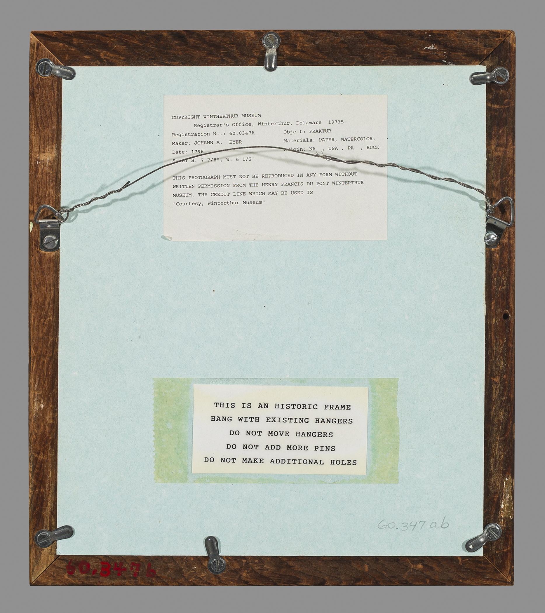 1960.0347 B Frame, view 1, reverse