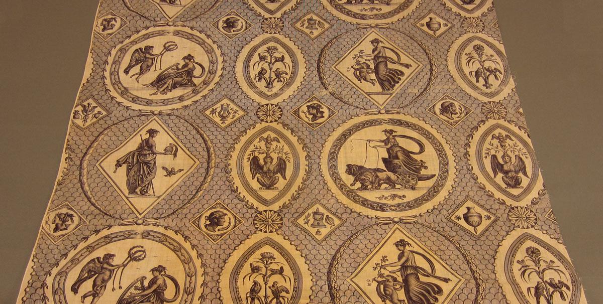 1960.0381.001 Textile, printed partial obverse