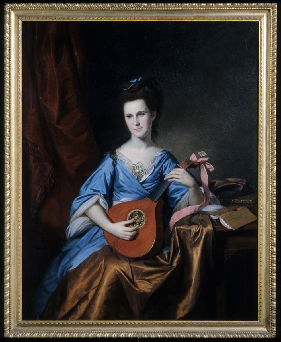 1960.0392 A, B Painting and Frame