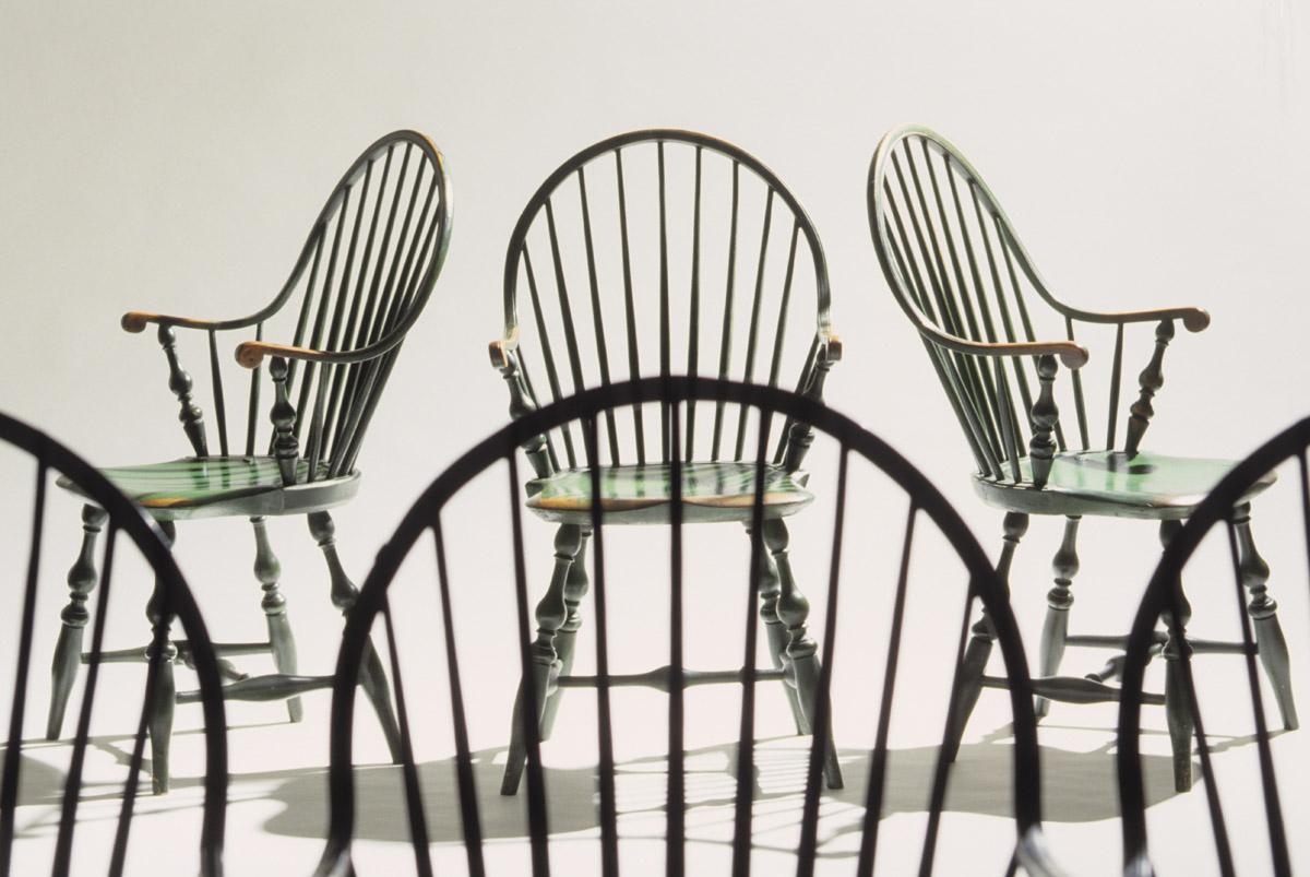 1960.0575, .0576, .0577, .0578, .0579, .0580 Chairs (6)