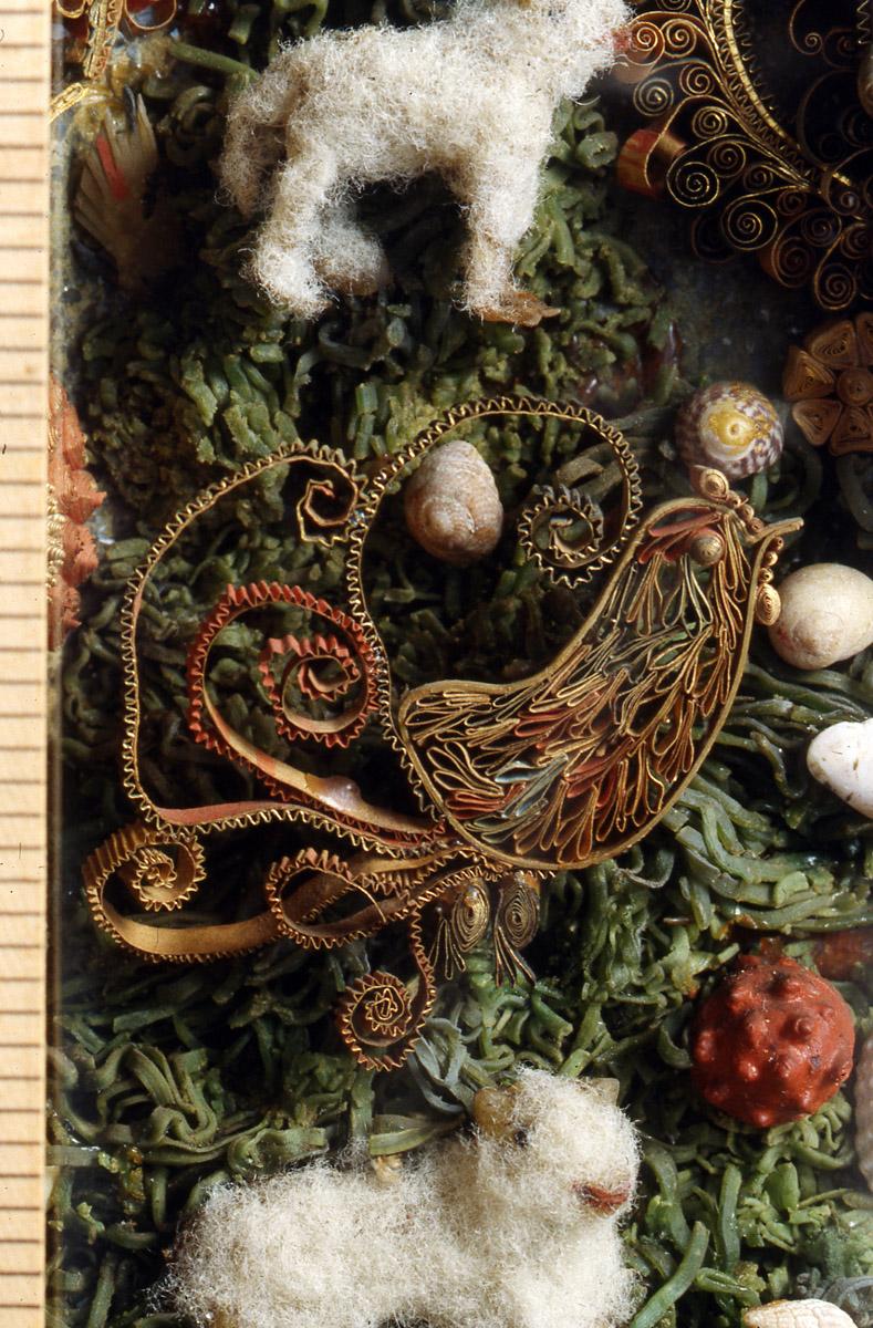 1960.0588 Quillwork Sconce (detail 2)