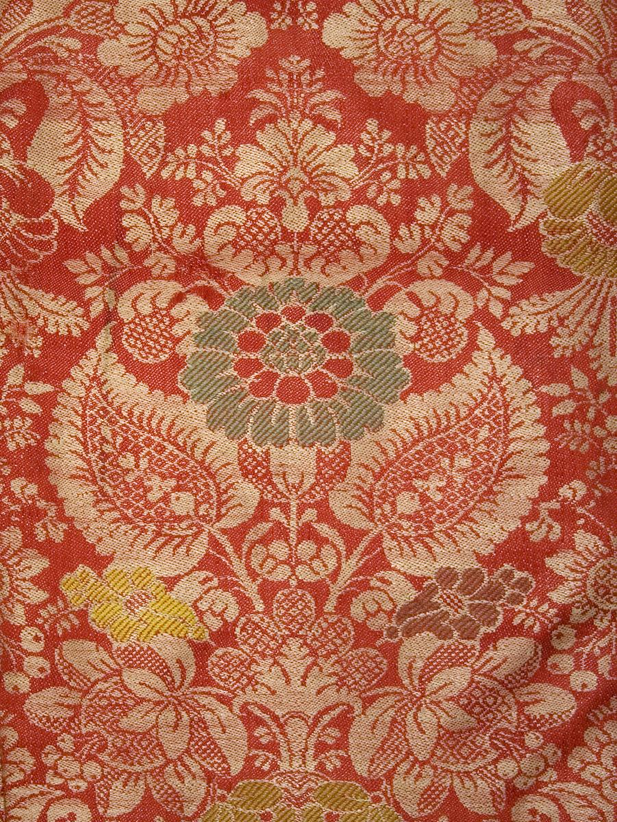 1960.0591.001 Window Hanging, Side Curtain, Pattern Detail #2