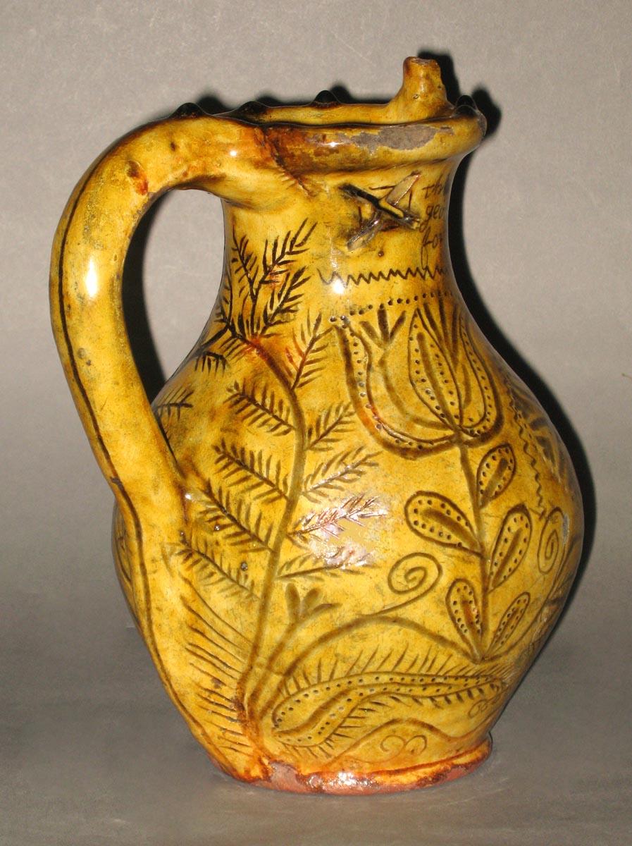 1960.0620 Slipware puzzle jug side 3