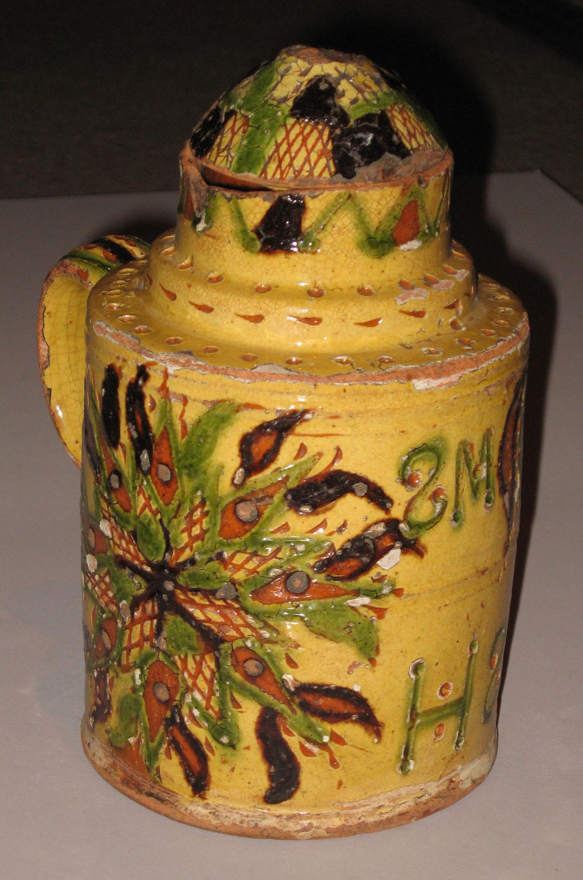 1960.0631 A, B PA sgraffito jar (side 2)