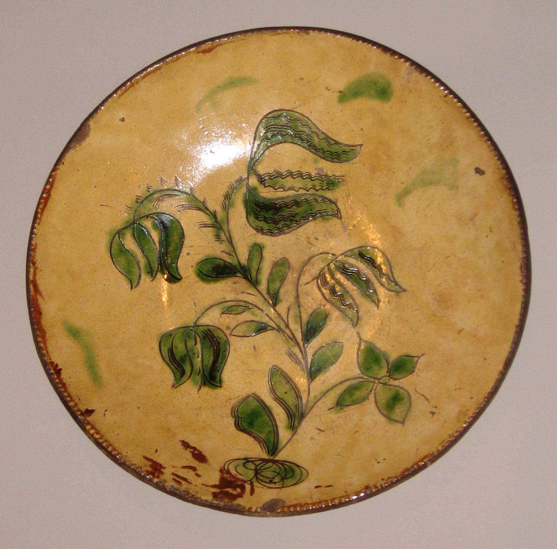 1960.0645 PA sgraffito dish