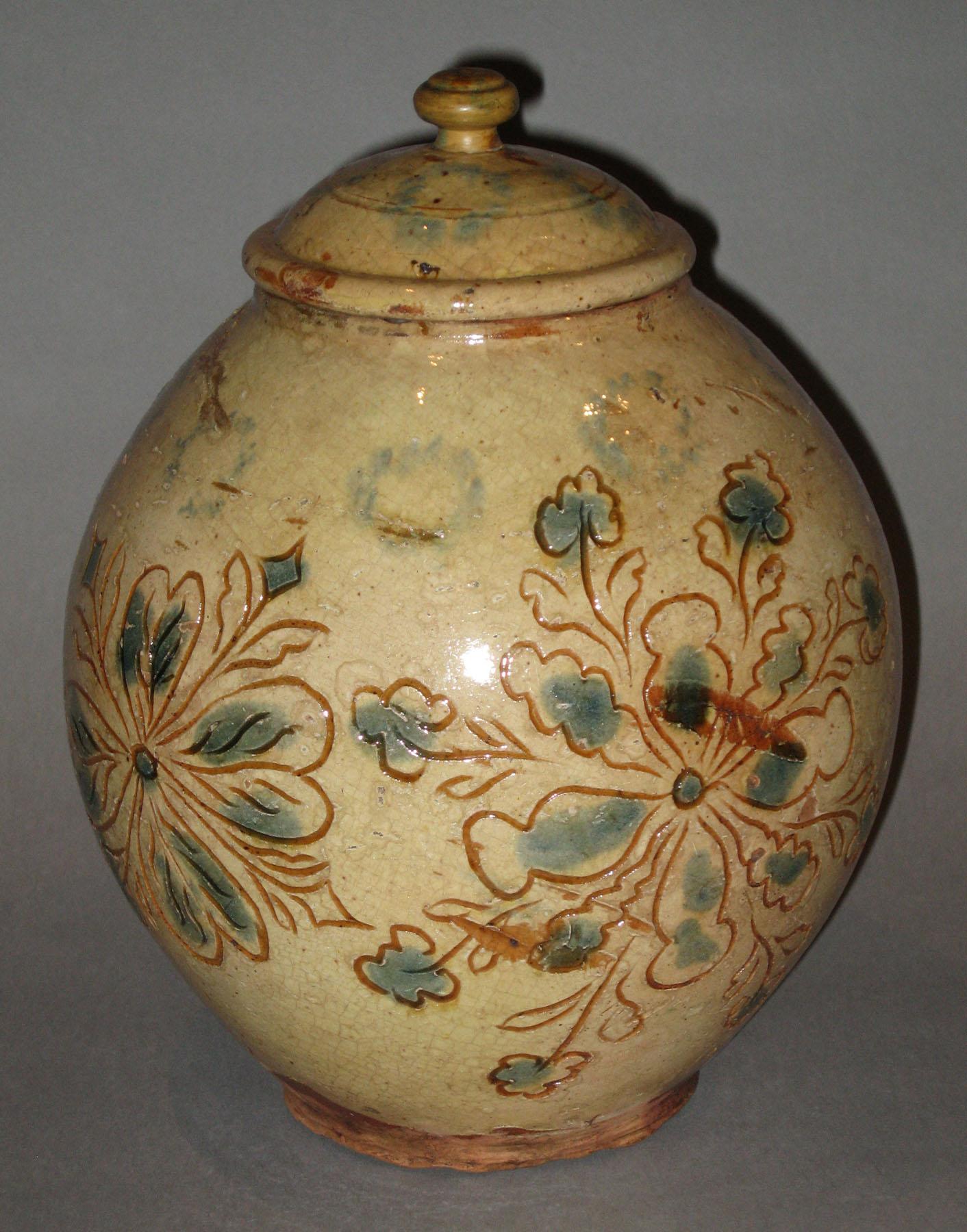 1960.0663 PA sgraffito slipware jar