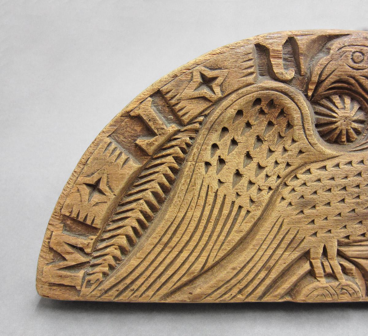 1960.0713, Butter mold, detail 2