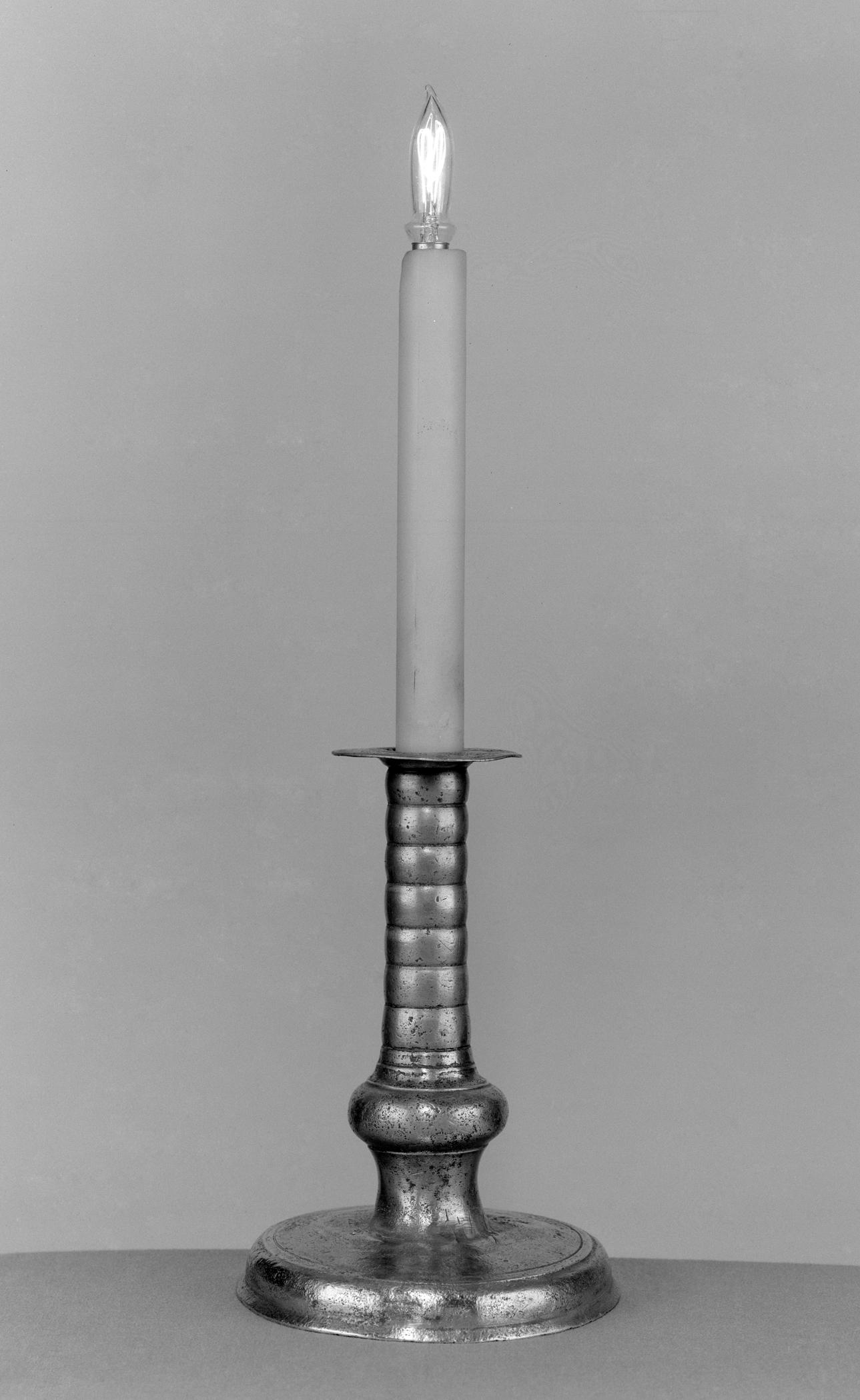 1960.0748 Pewter candlestick