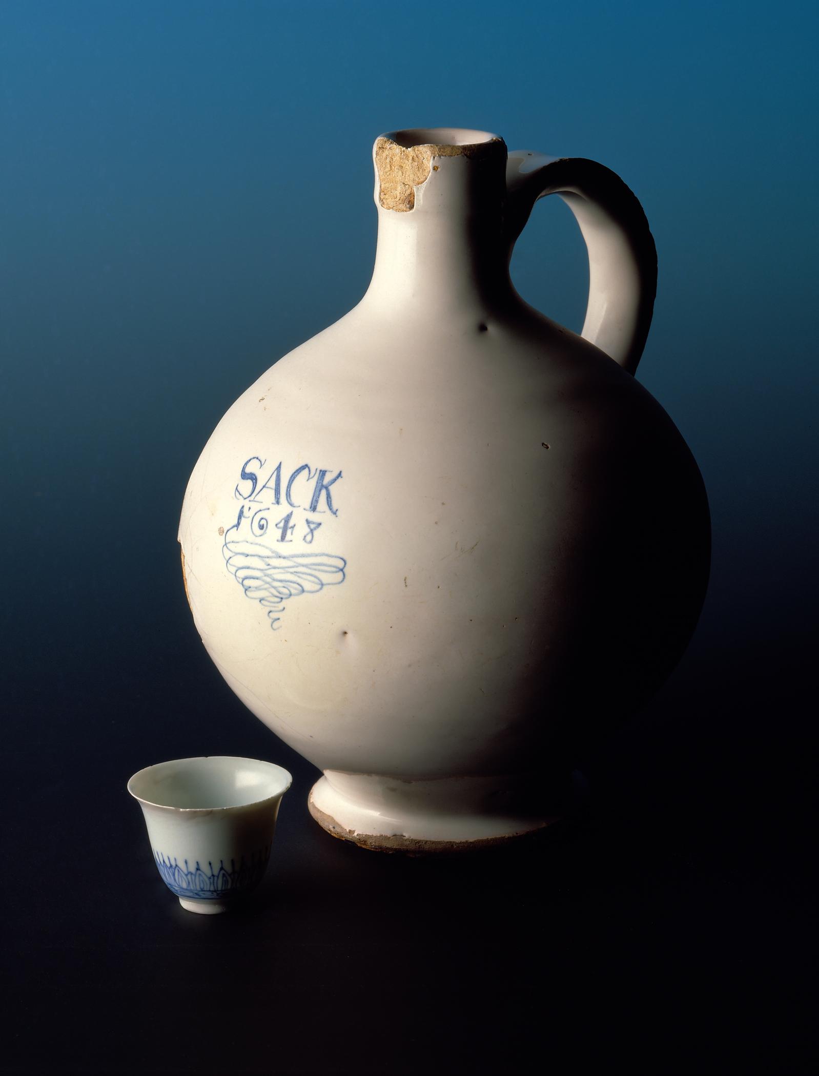 1960.0760, 1978.0028 Jug and cup