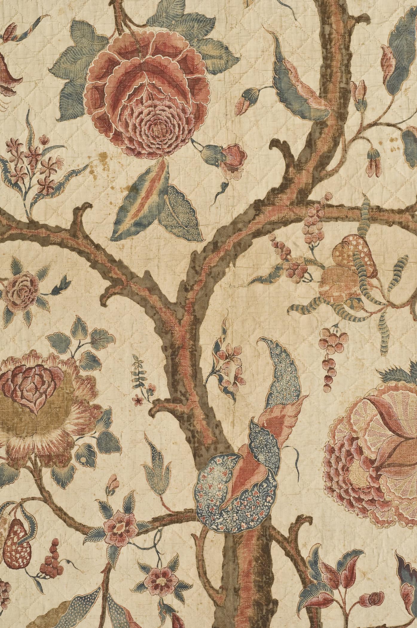 1960.0780 Quilt, detail 1, after conservation treatment