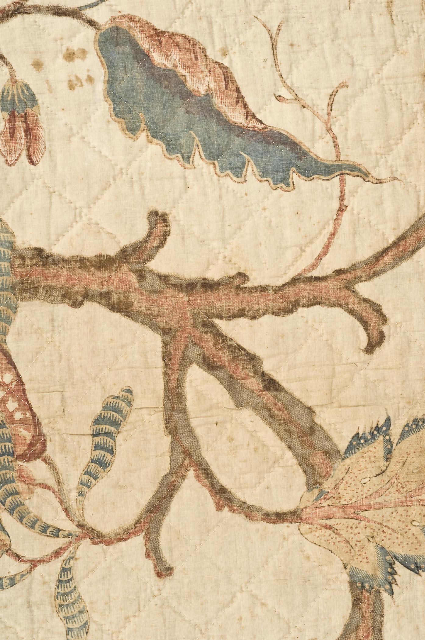 1960.0780 Quilt, detail 4, after conservation treatment