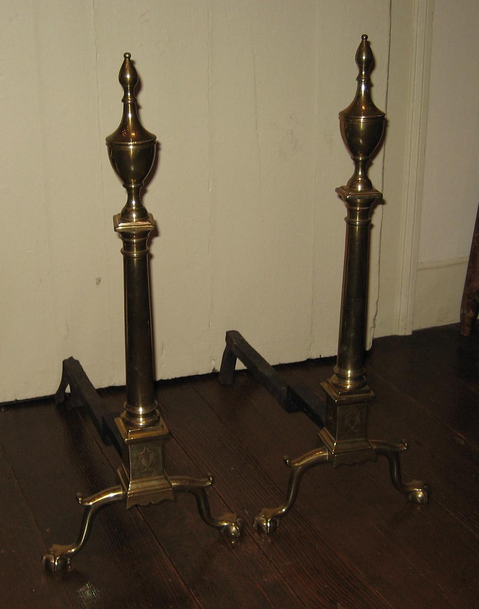 1960.1007.001 and .002 Andirons