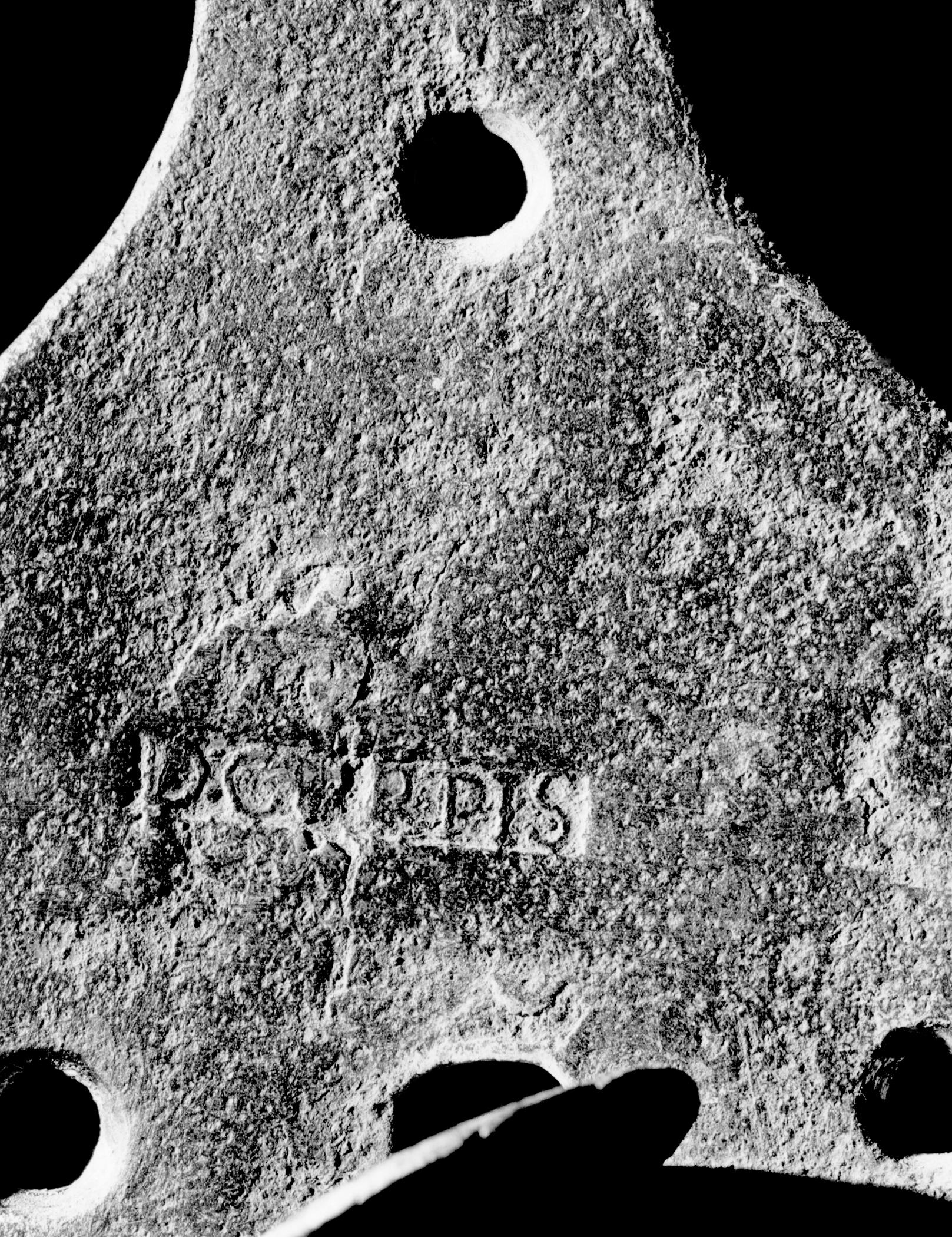 1960.1012 Door handle detail, BW