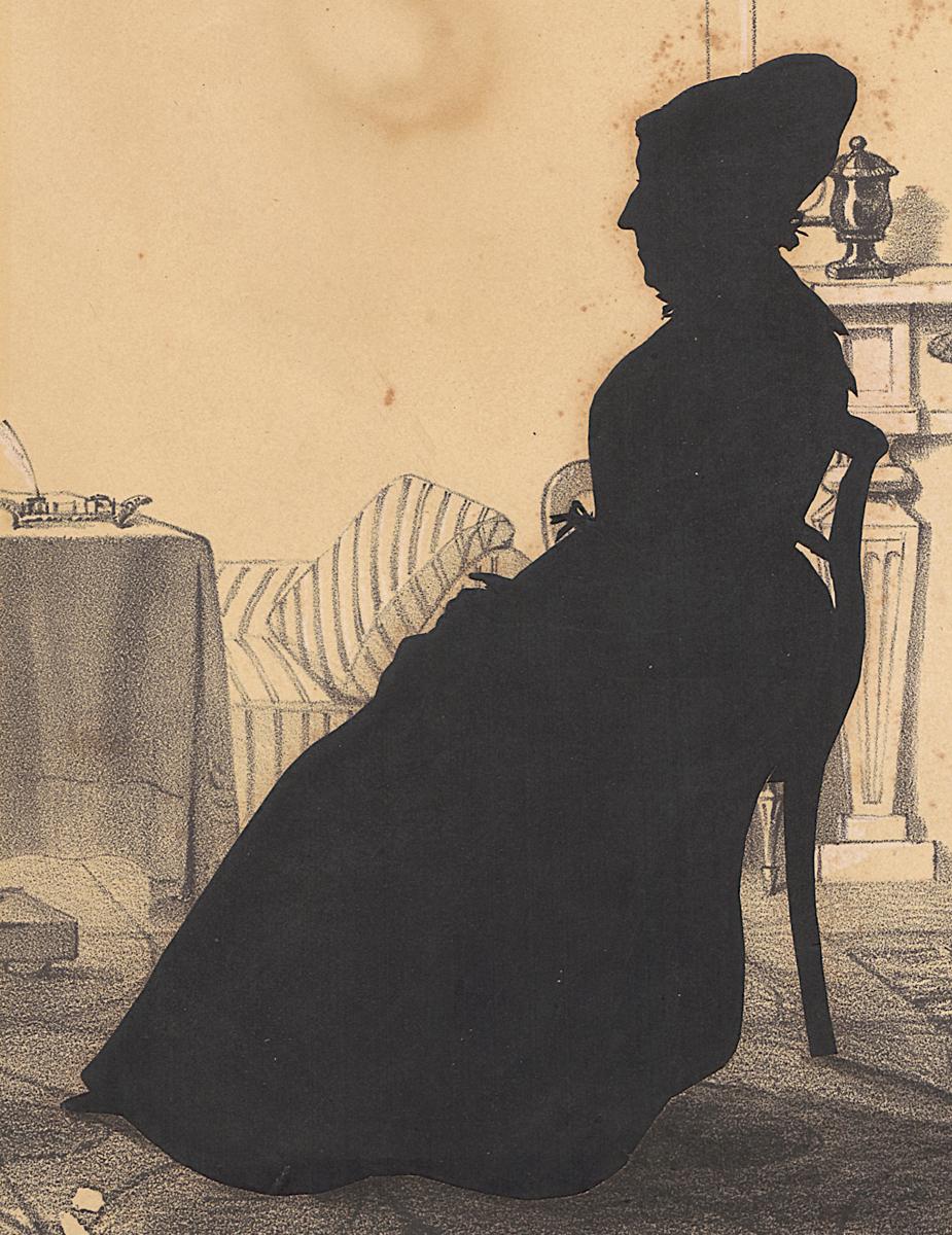 1960.1017 A Silhouette, Detail