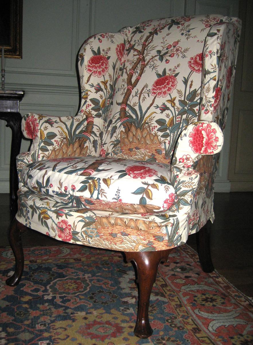1960.1040 Chair, 1984.0661.008 A, B Slip cover, view 1