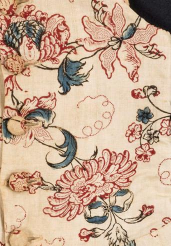 T1213 Textile, printed, partial design repeat