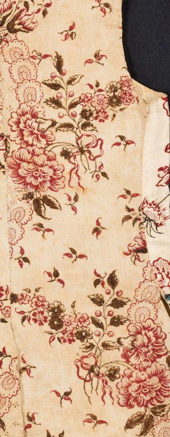 T1214 Textile, printed, partial design repeat