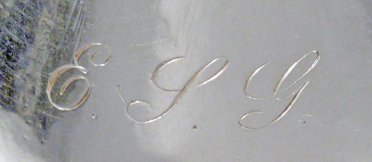 1960.1046 Silver Milk Pot engraving 1