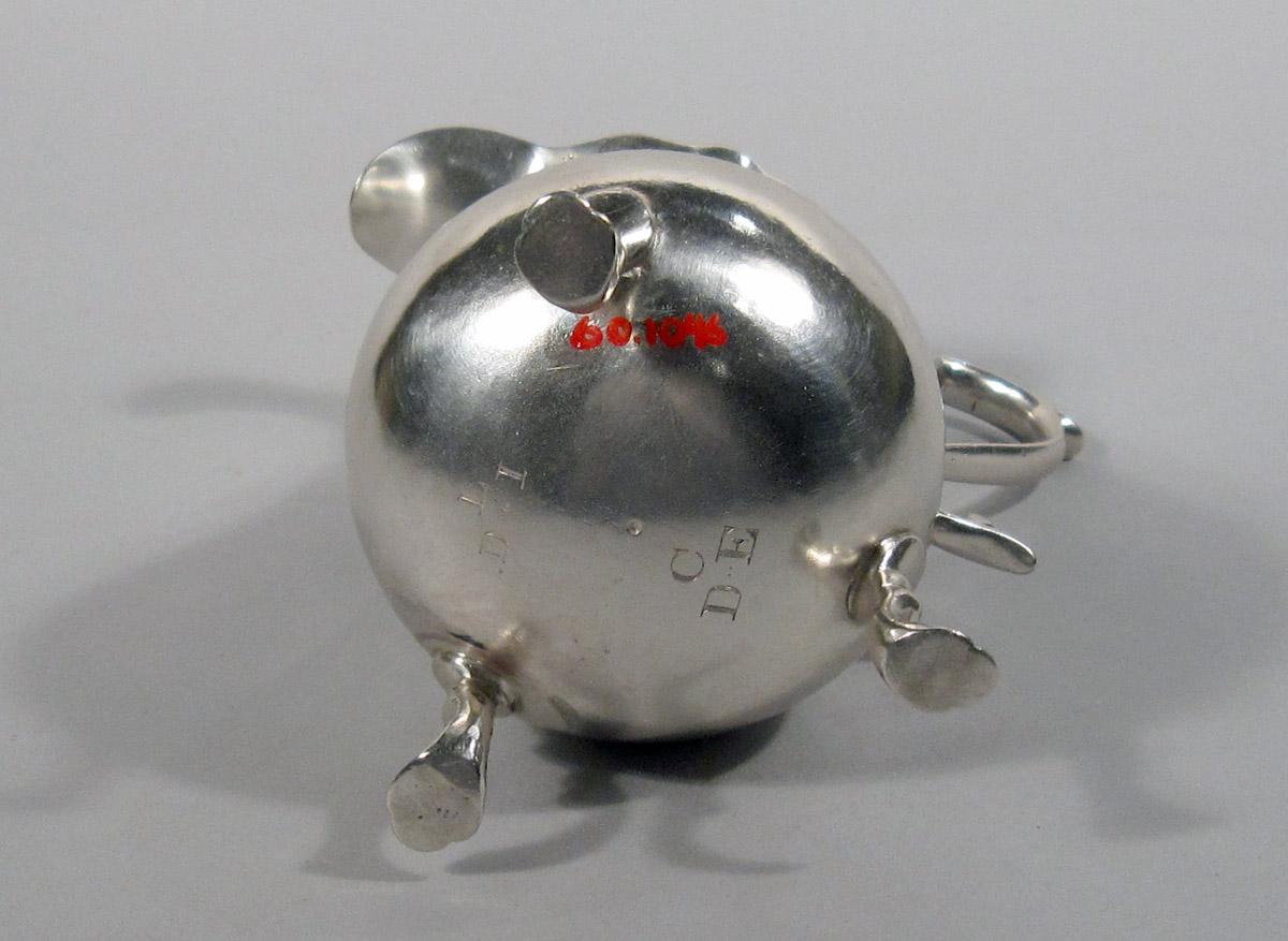 1960.1046 Silver Milk Pot underside