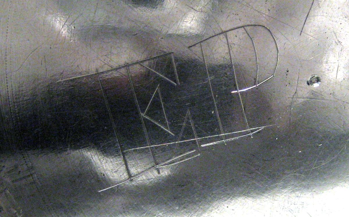 1960.1048 Silver Coffee Pot inscription 1