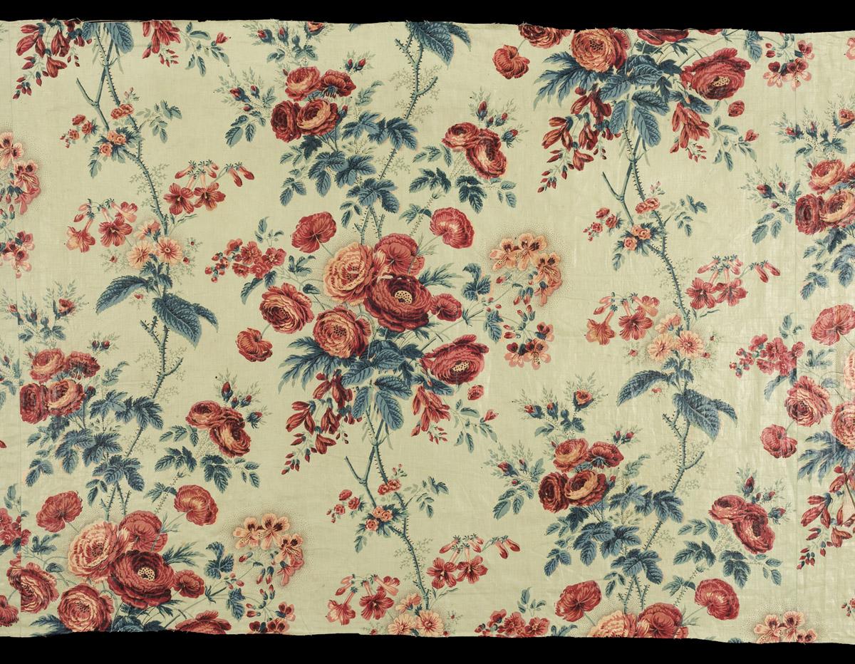 1960.1051.001 Textile, printed, detail 2