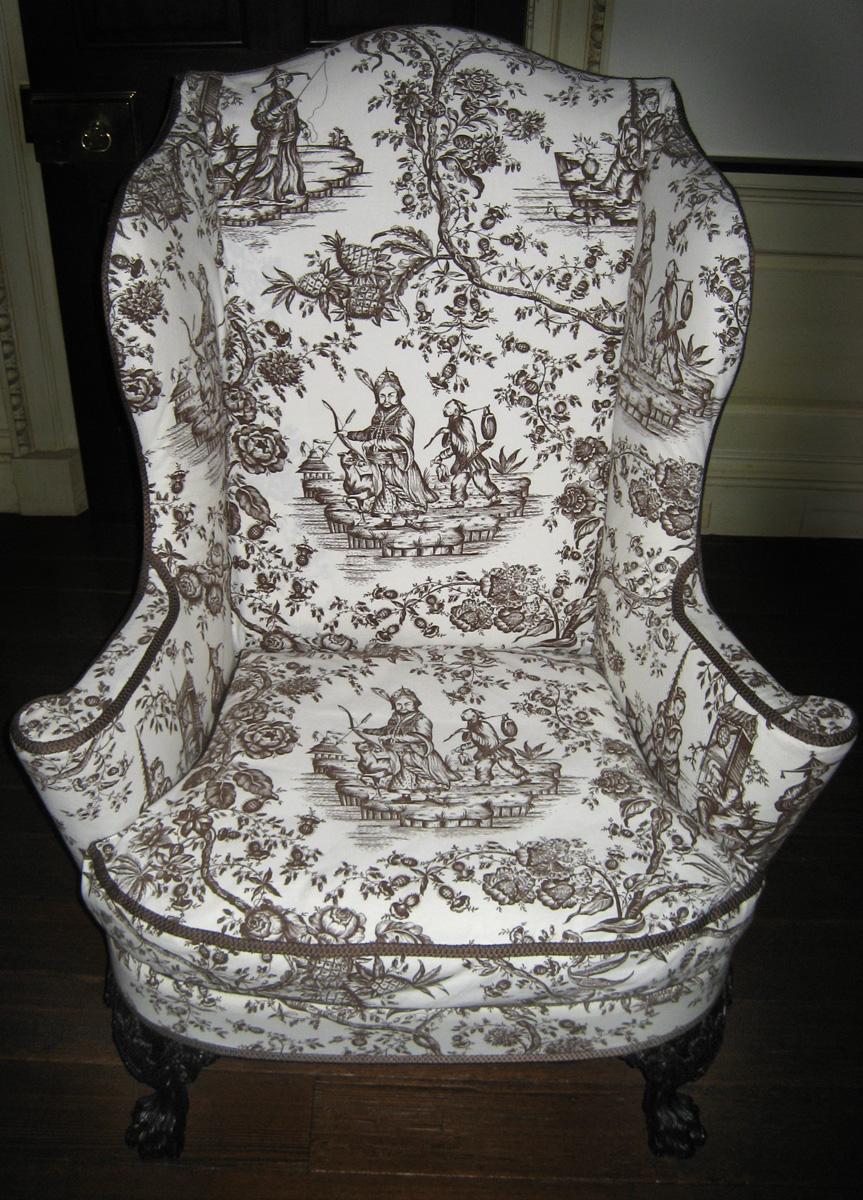1960.1058 easy chair with 1987.0505 slip cover view 2