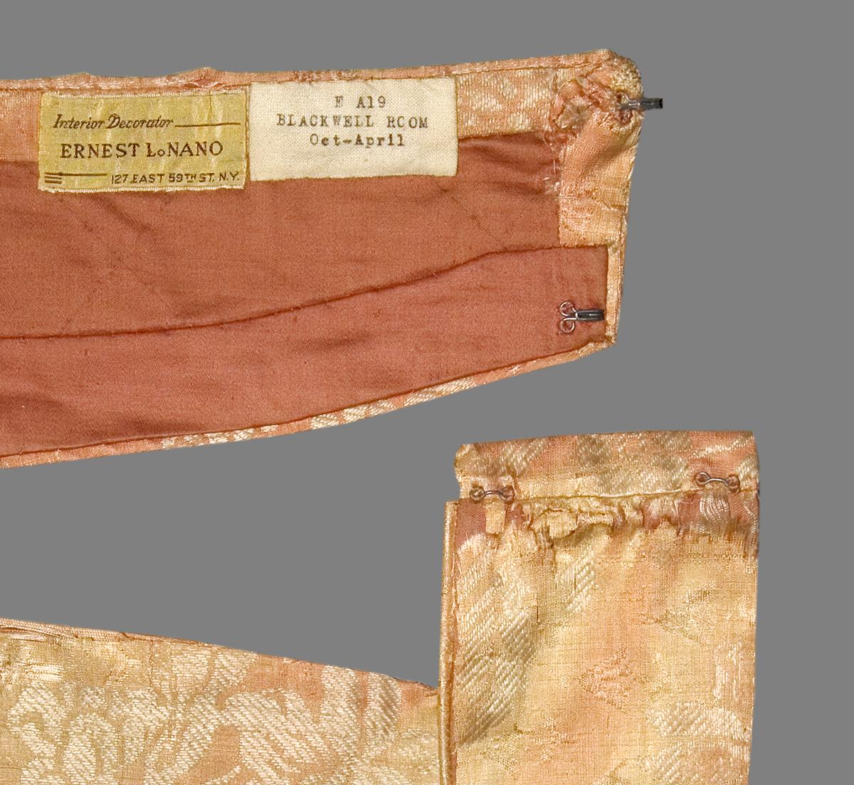 1969.8154.002 Slip Cover, Attachment Detail