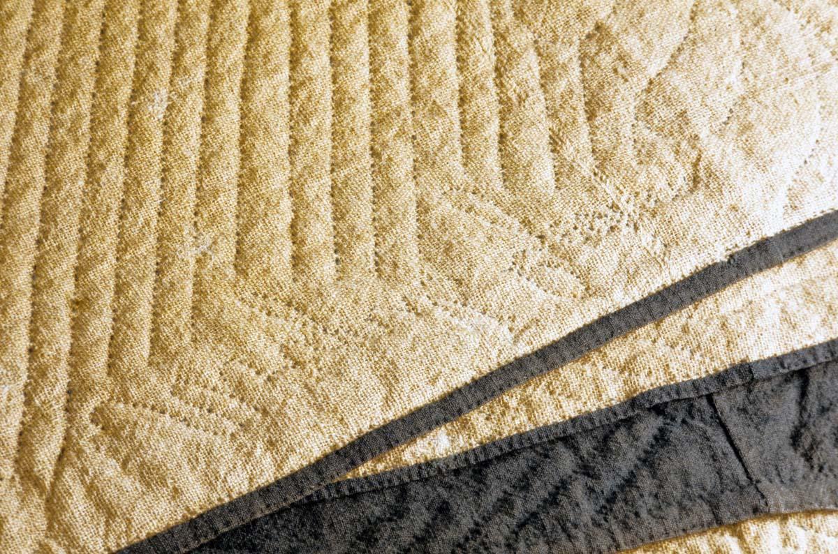 1960.1129 Quilt, Wholecloth, detail 3