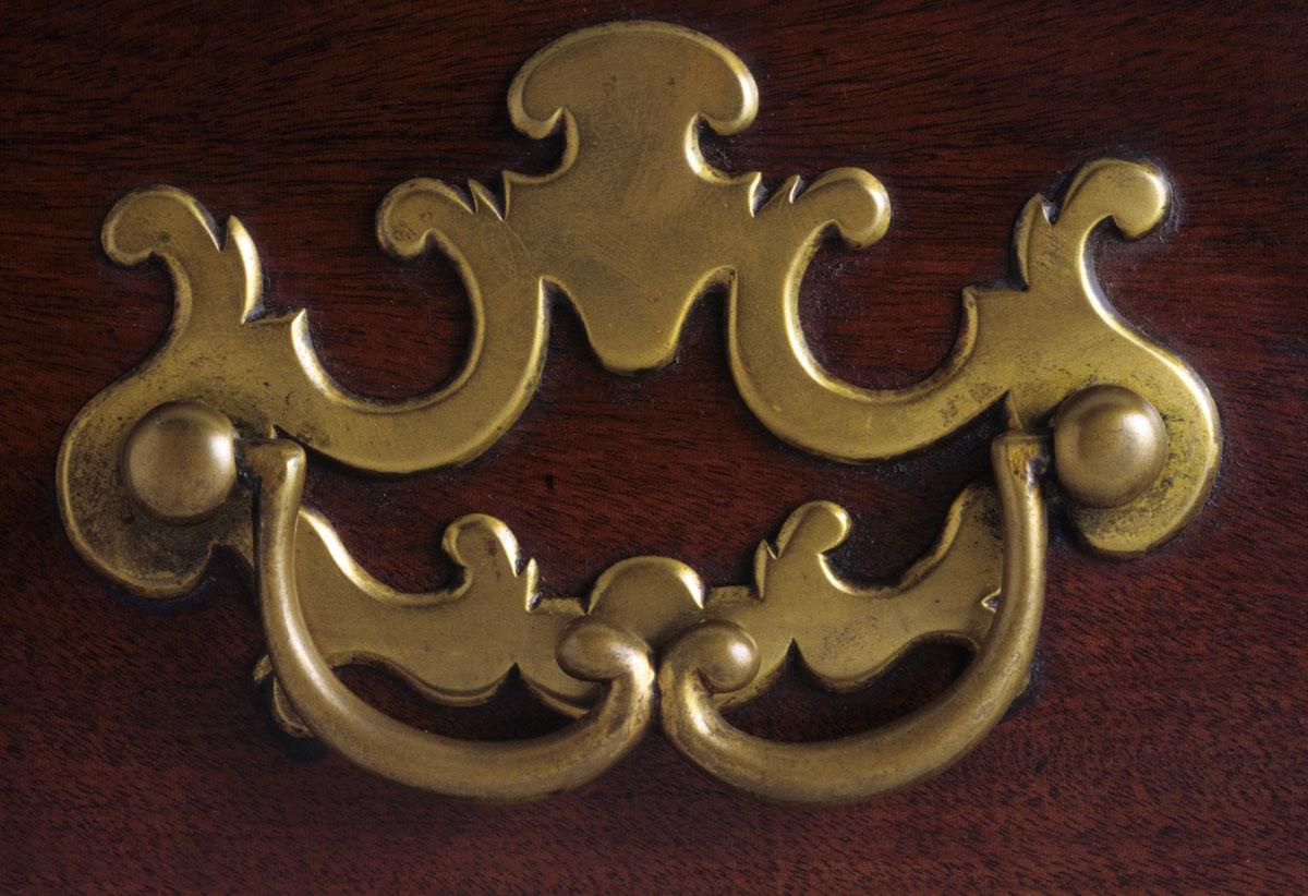 1960.1134 Desk and bookcase, detail 8