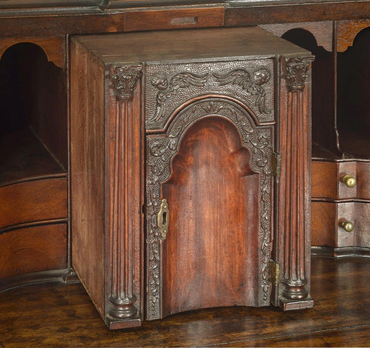 1960.1134 Desk and bookcase, detail 1