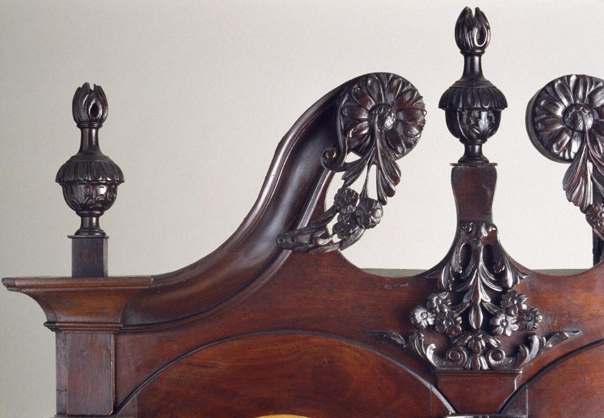 1960.1134 Desk and bookcase, detail 6