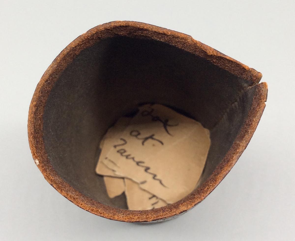 1960.1136 A Dice cup, view 3