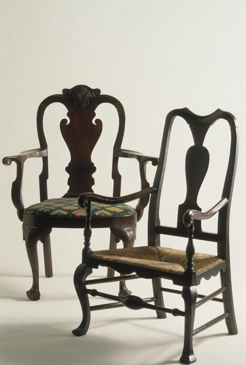 1960.0736 Chair, view 2 & 1960.1172 Chair