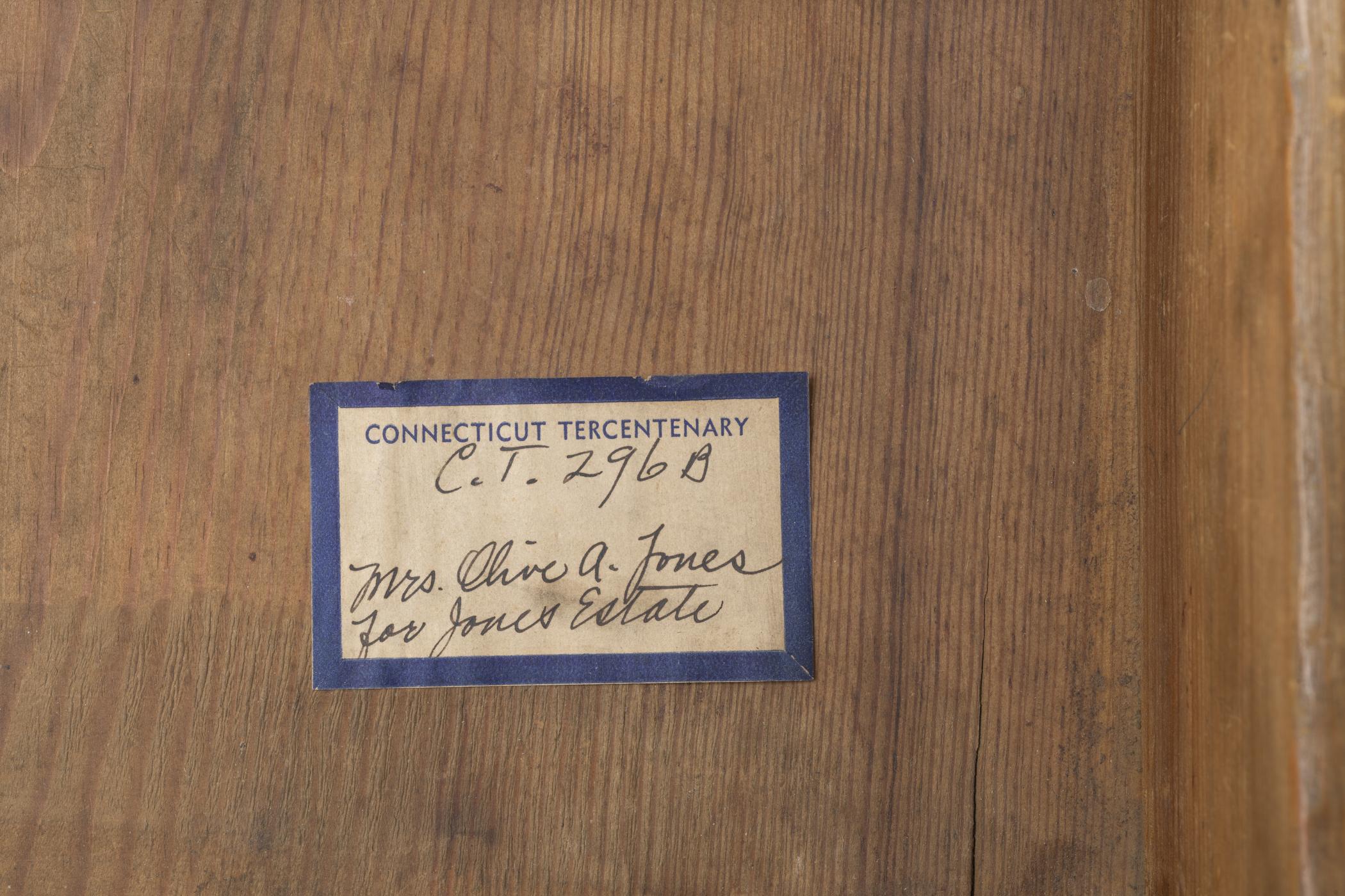 1954.0507 Chest of drawers, upper case, detail 2