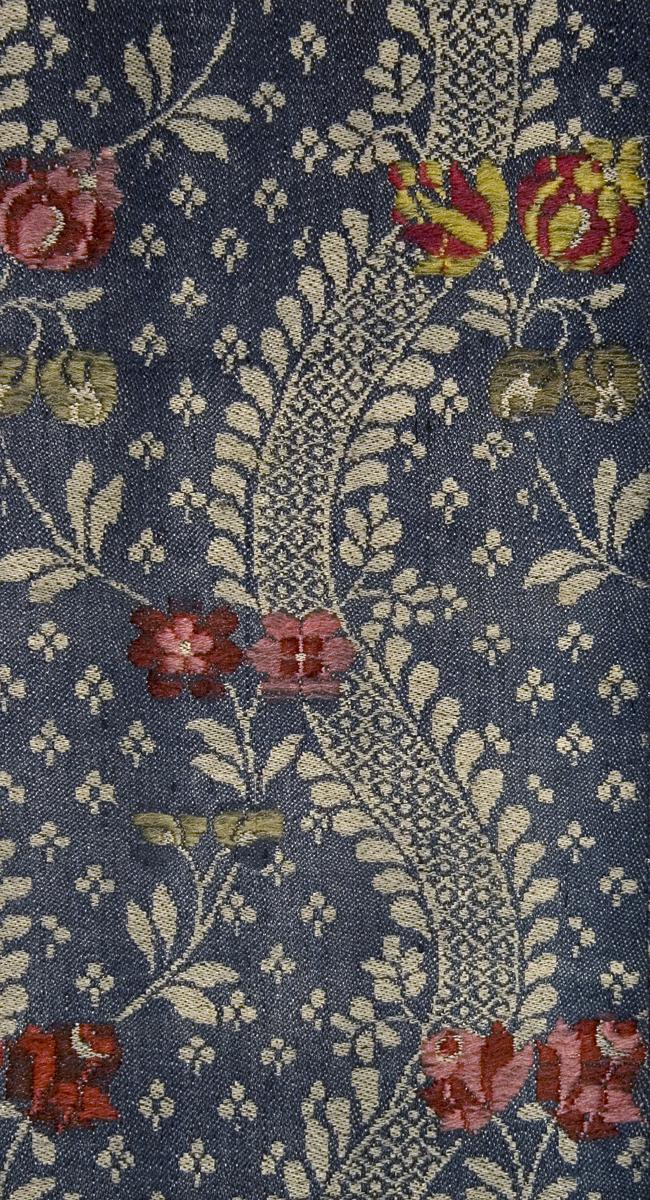 1960.1183 B Window Hanging, Side Curtain, Pattern Detail