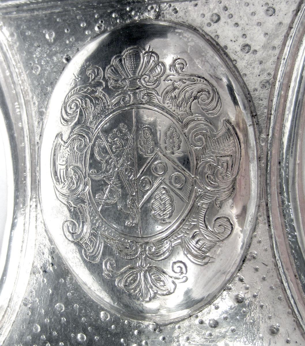 1960.1190.001 Silver Sconce engraved decoration
