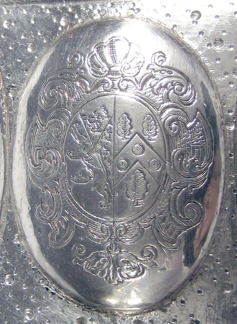 1960.1190.002 Silver Sconce engraved decoration