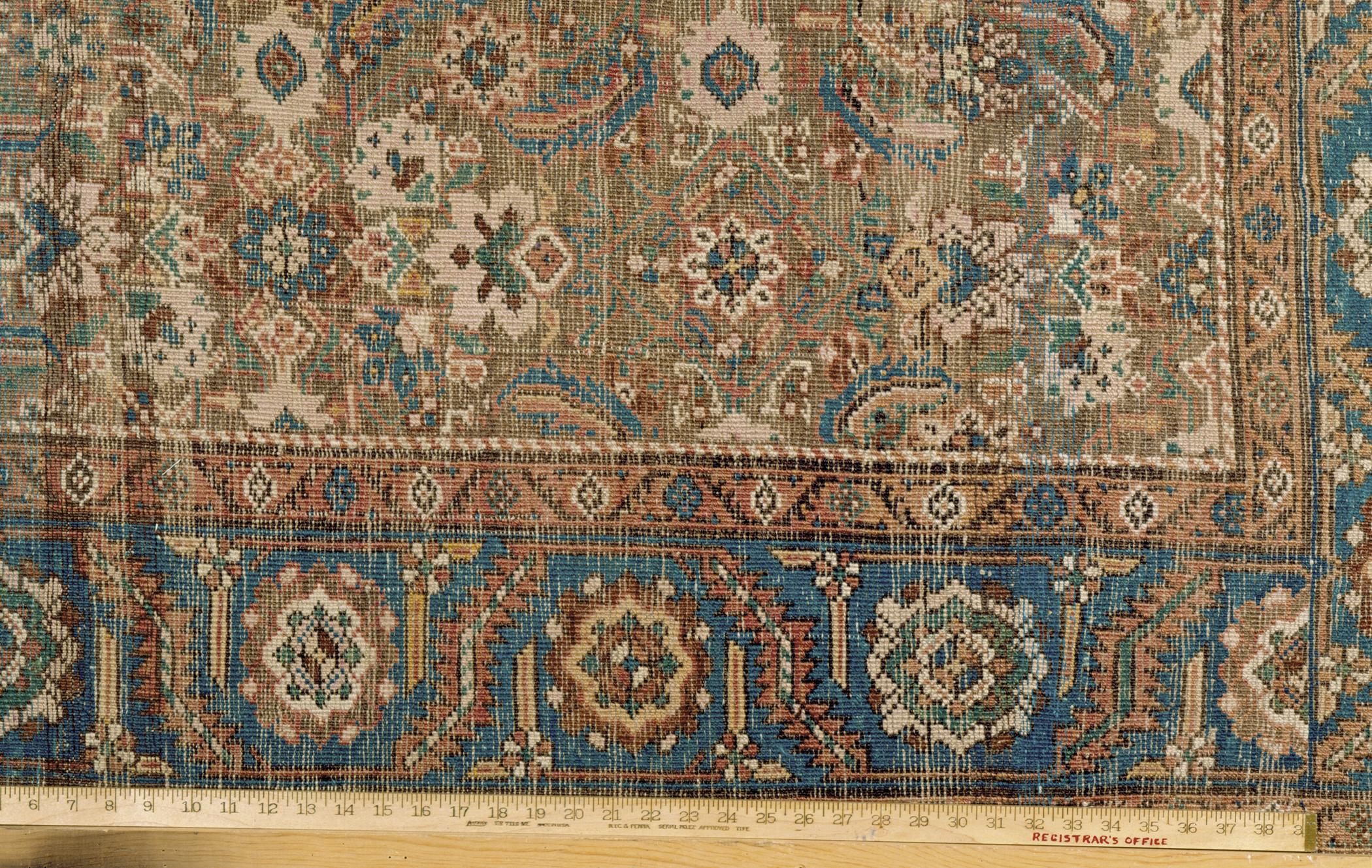 1952.0040 Rug, detail 2, reverse